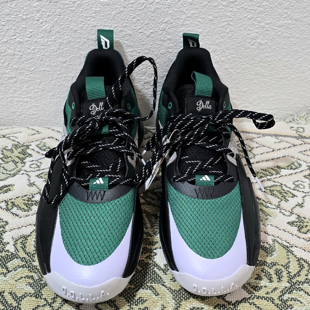 NEW ADIDAS MEN'S DAME CERTIFIED DAME 2 EXTPLY 2.0 GREEN BLACK SIZE 11 Brand New